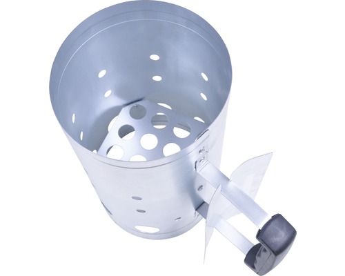 Grillskorstenständare av metall med handtag