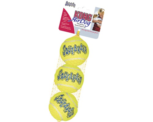 Hundleksak KONG tennisboll S 3-pack gul