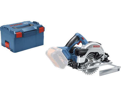 Cirkelsåg BOSCH GKS 18V-57 G inkl. L-BOXX 238 + sågklinga utan batteri & laddare Bosch batteridriven handcirkelsåg med transportväska