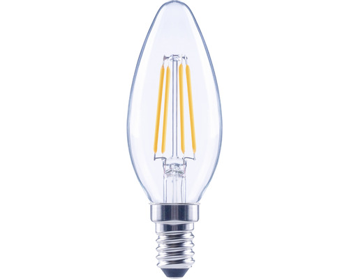 Kronljus FLAIR LED C35 E14 4W(40W) 470lm 2700K varmvit dimbar klar Klar LED-lampa i droppform med E14-sockel
