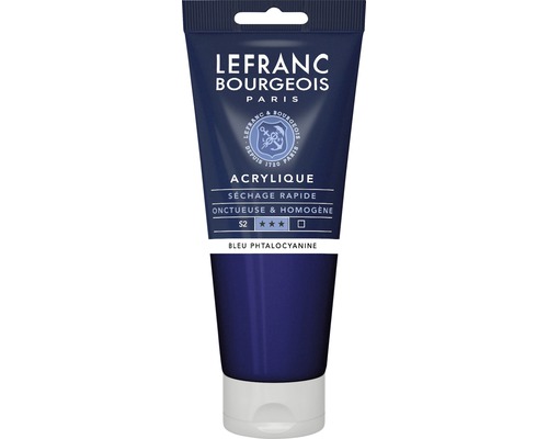 Akrylfärg LEFRANC BOURGEOIS phthalocyanine blue 80ml Lefranc Bourgeois akrylfärg på tub