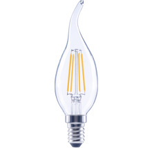 Kronljus FLAIR LED CL35 E14 2,2W(25W) 250lm 2700K varmvit med böjd topp klar
