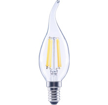 Kronljus FLAIR LED CL35 E14 5,5W(60W) 806lm 2700K varmvit med böjd topp klar