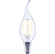 Kronljus FLAIR LED CL35 E14 5,5W(60W) 806lm 2700K varmvit med böjd topp klar