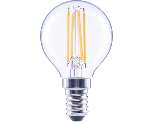 Klotlampa FLAIR LED G45 E14 2,2W(25W) 250lm 2700K varmvit dimbar klar LED-lampa med E14-sockel i droppform