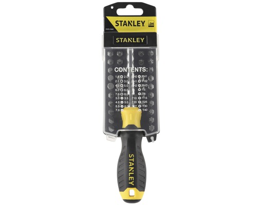 Stanley skruvmejsel med 34 bits