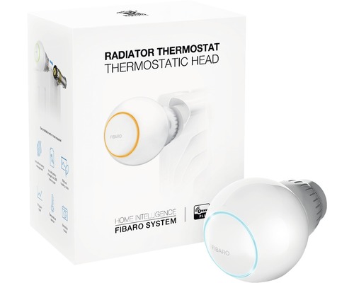 Fibaro radiatortermostat med förpackning