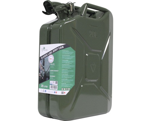 Bränslebehållare av stål, rymmer 20 liter