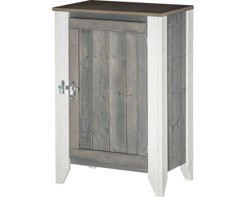 Trädgårdsskåp i trä med dörr