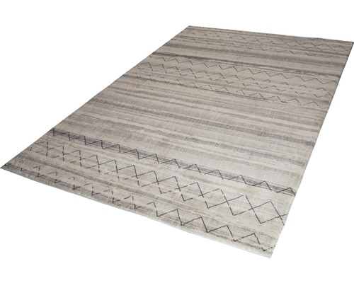 Matta med randigt och sicksackmönster