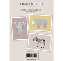 Poster Frank & Poppy Savannah 1 3-pack 13x18cm-thumb-0