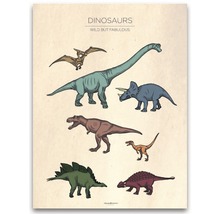 Poster Frank & Poppy Dinosaurs V 40x50cm-thumb-0