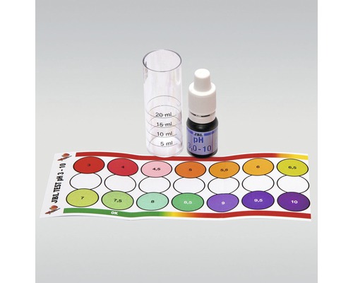 JBL pH-testset för akvarier med mätcylinder och färgskala