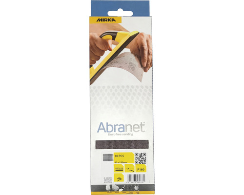 Mirka Abranet slipnät, korn P180, 80x230mm, 10 stycken