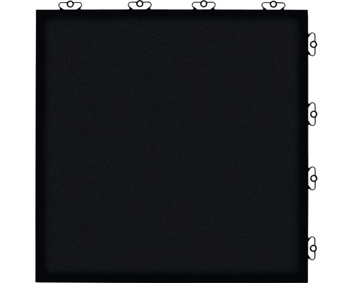 Golvplatta BERGO Elite Silk Black System 2 38x38cm Svart golvplatta med anslutningssystem för enkel installation