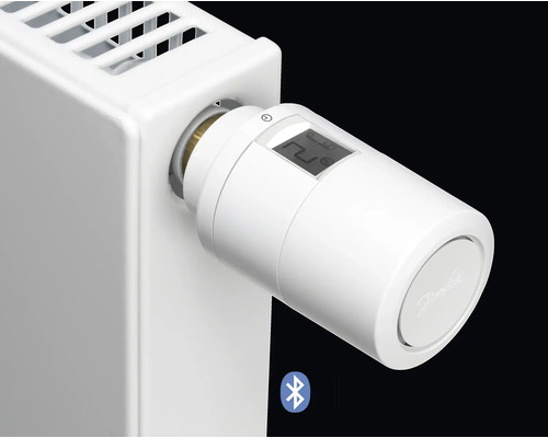 Element till radiator med digital display och Bluetooth funktion på radiator