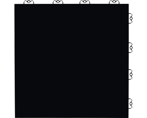 Golvplatta BERGO Nova Silk Black System 2 38x38cm Svart golvplatta med klicksystem
