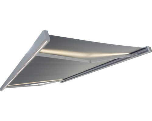 Utfälld ledarmsmarkis för utomhusbruk