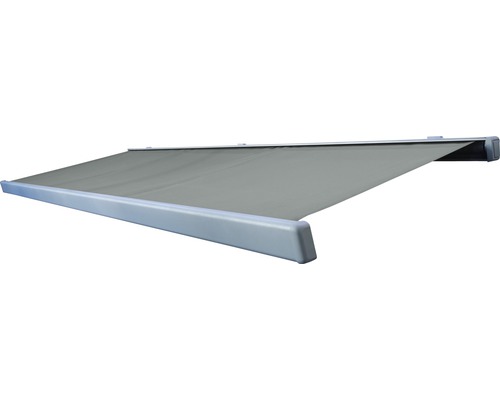 Utfälld markis för terrassskuggning