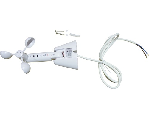 Vindsensor med kabel, skruvar och plugg
