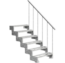 Metalltrappa med ledstång