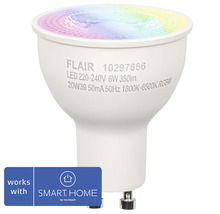 Reflektorlampa FLAIR ViYu LED GU10 6W(50W) 350lm 1800-6500K RGBW flerfärgad-thumb-0