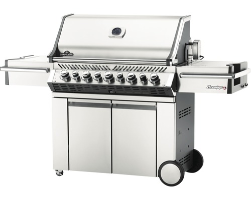 Napoleon grill i rostfritt stål med hjul