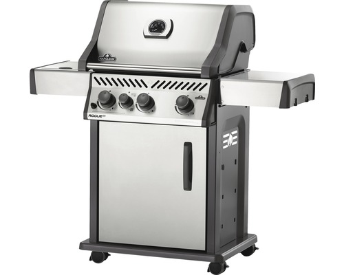 Napoleon Rogue gasolgrill med tre brännare och sidobord