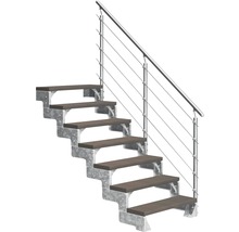 Trappa med metallram och handledare