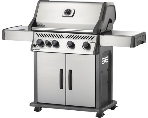 Napoleon Rogue gasolgrill med fyra brännare och sidobord
