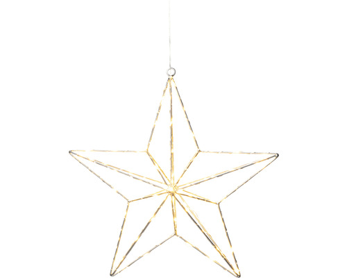 Dekorativ stjärna med belysning för upphängning