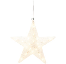 Dekorativ stjärna med belysning för upphängning