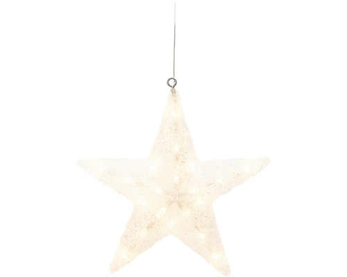 Dekorativ stjärna med belysning för upphängning