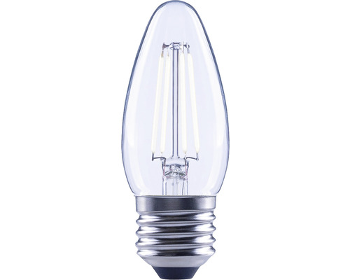 Kronljus FLAIR LED C35 E27 4W(40W) 470lm 4000K neutralvit dimbar klar LED-lampa i ljusform med E14 sockel