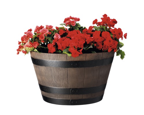 Blomkruka i tunndesign med röda blommor