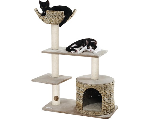 Klösträd för katter med liggytor och katthus