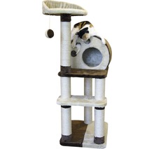 Klösträd för katter med liggytor, koja och leksaker