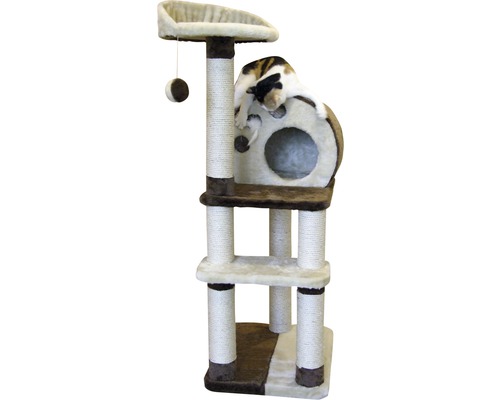 Klösträd för katter med liggytor, koja och leksaker