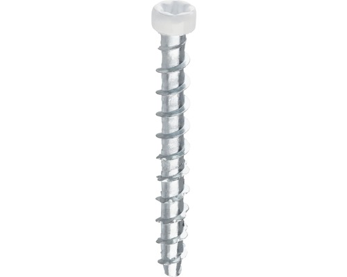 Betongskruv GRABBER CTX 4,5x40mm blandförzinkad/vit C1 100-pack CTX40VITC Skruv med plastlock