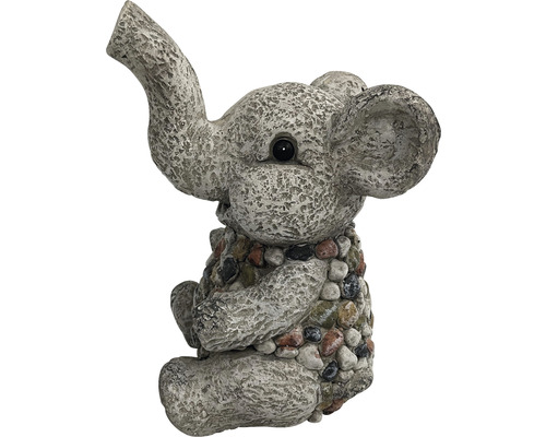 Dekorativ elefantfigur av sten för trädgården