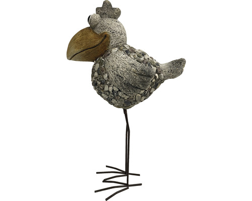 Dekorativ fågelfigur för trädgården med stendekor