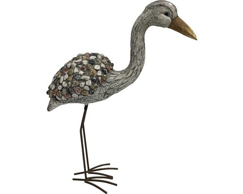 Dekorativ hägerfigur för trädgården med sten dekor