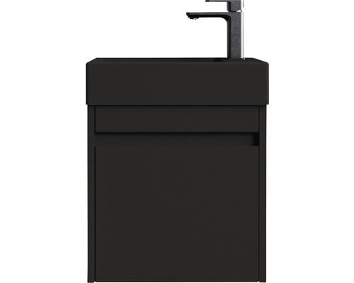 Badrumsmöbelset BASANO Avellino svart matt 45x54 cm