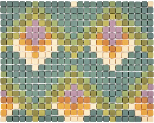 Mosaik glas CUBA MC2 grön 31,1 x 24,6 cm-0
