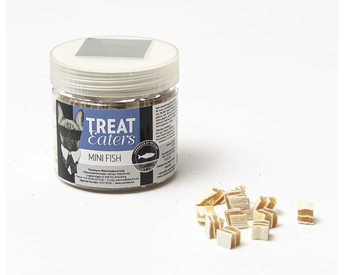 Treat Eaters Mini Fish hundgodis i burk och enskilda bitar