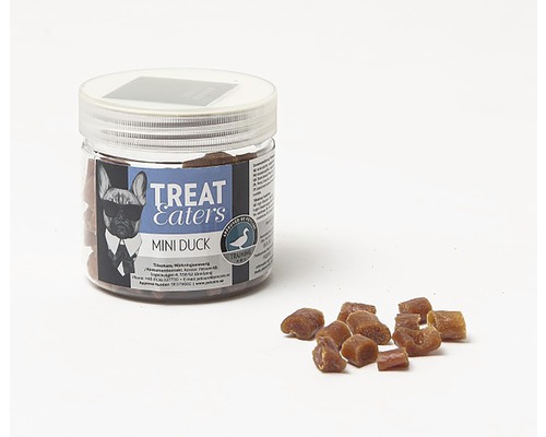 Treat Eater Mini Duck hundgodis i burk med separata snacks