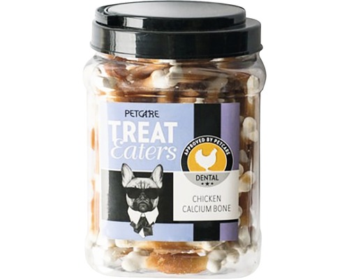 Hundgodis TREATEATERS Chicken Calcium Bone 500g PETCARE Treat Eaters kycklingkalciumben i burk