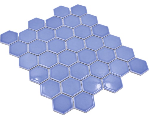 Sexkantiga keramiska mosaikplattor på nät