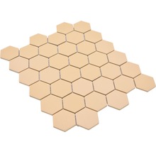Mosaikplatta med sexkantiga element
