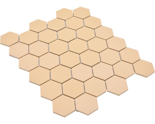 Mosaikplatta med sexkantiga element